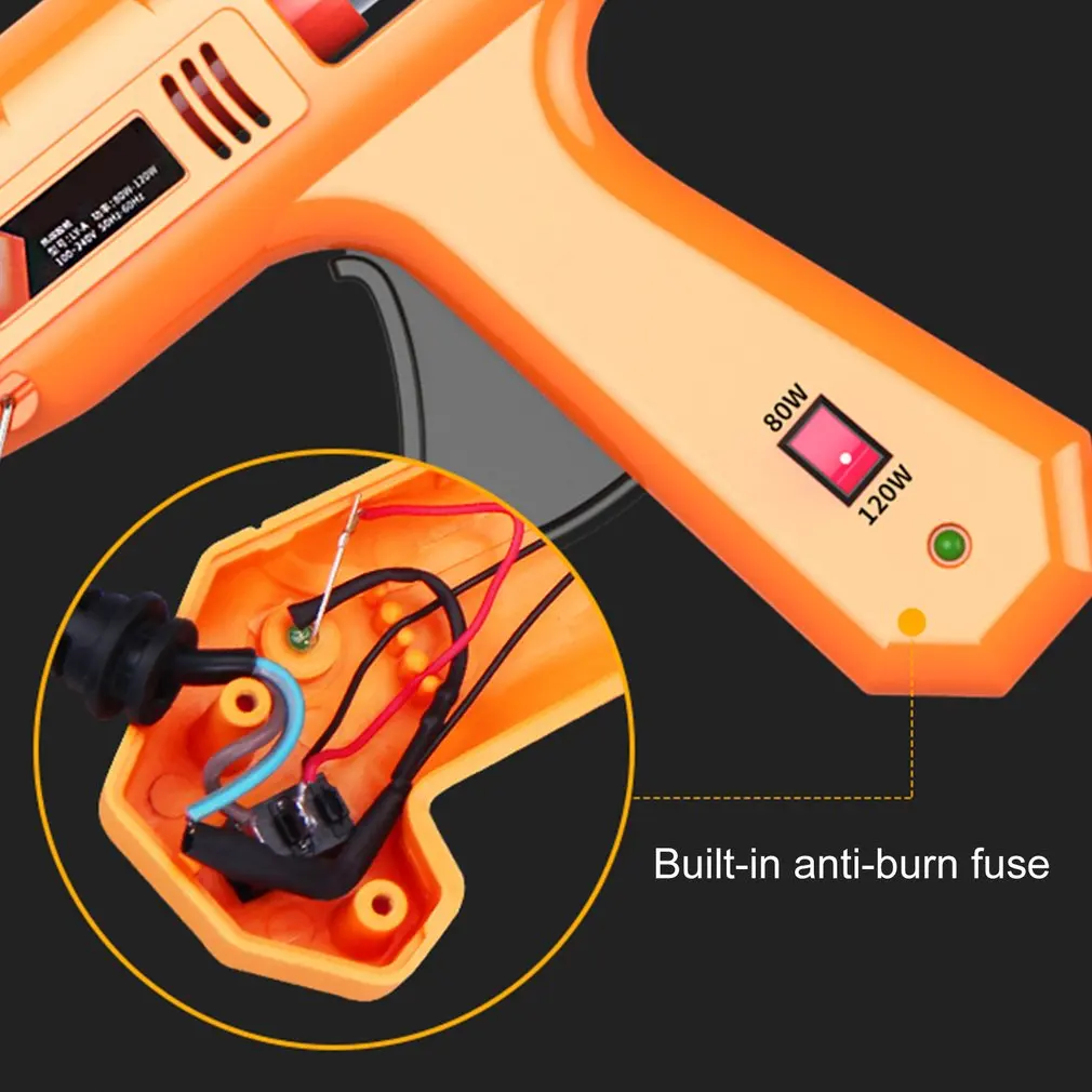 100 Вт термоплавкий Клеевой пистолет для DIY игрушка для развития моторики Инструменты для ремонта электрический тепловой температуры Клеевые пистолеты тепловые пистолеты с клеевыми палочками