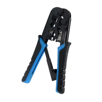 

4P/6P/8P Network Crimping Pliers Ratchet Cable Wire Stripper Crimping Pliers Terminal Tool Multifunctional Pliers CP-376TX