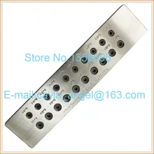 Шестиугольная форма Drawplates металлический вольфрамовый карбидный провод Drawplate 7,10-9,00 мм 20/30 отверстия ювелирные изделия делая инструменты тонкость штампов набор