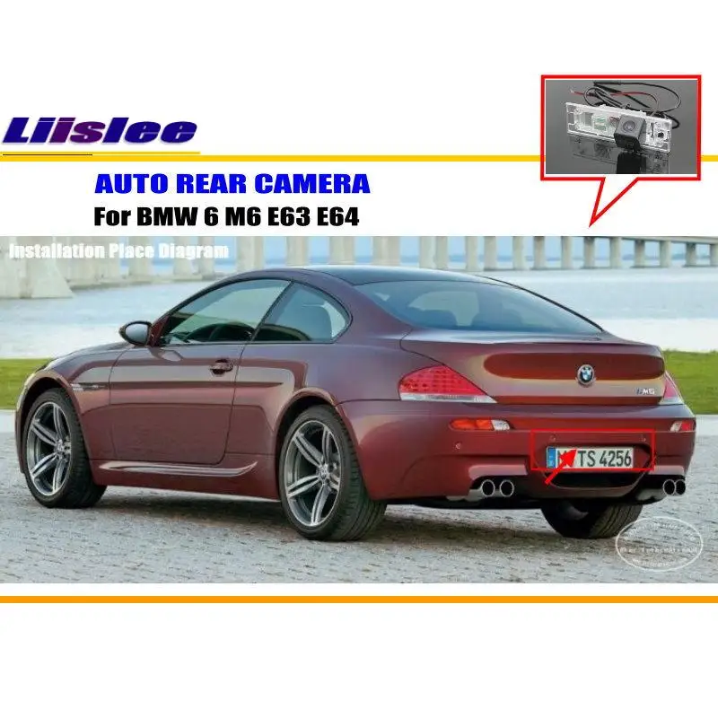 Liislee для BMW 6 M6 E63 E64-заднего вида Камера/Резервное копирование парк Камера/HD CCD RCA NTST PAL/поворотника Камера