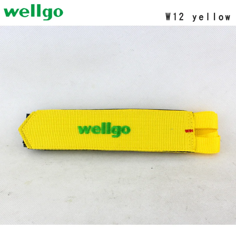 yellow 1pcs Wellgo Bicycle Pedals Straps Mountain Road Bike MTB Pedal Cycling Anti-Slip Nylon Belt dog mouth cover Drawstring bandage Parts - Цвет: yellow 1pcs