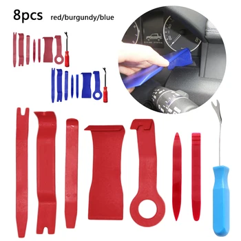 

8pcs Hard Plastic Auto Car Radio Panel Interior Door Clip Panel Trim Dashboard Removal Opening Tool Set DIY Car Repair Tool Kit