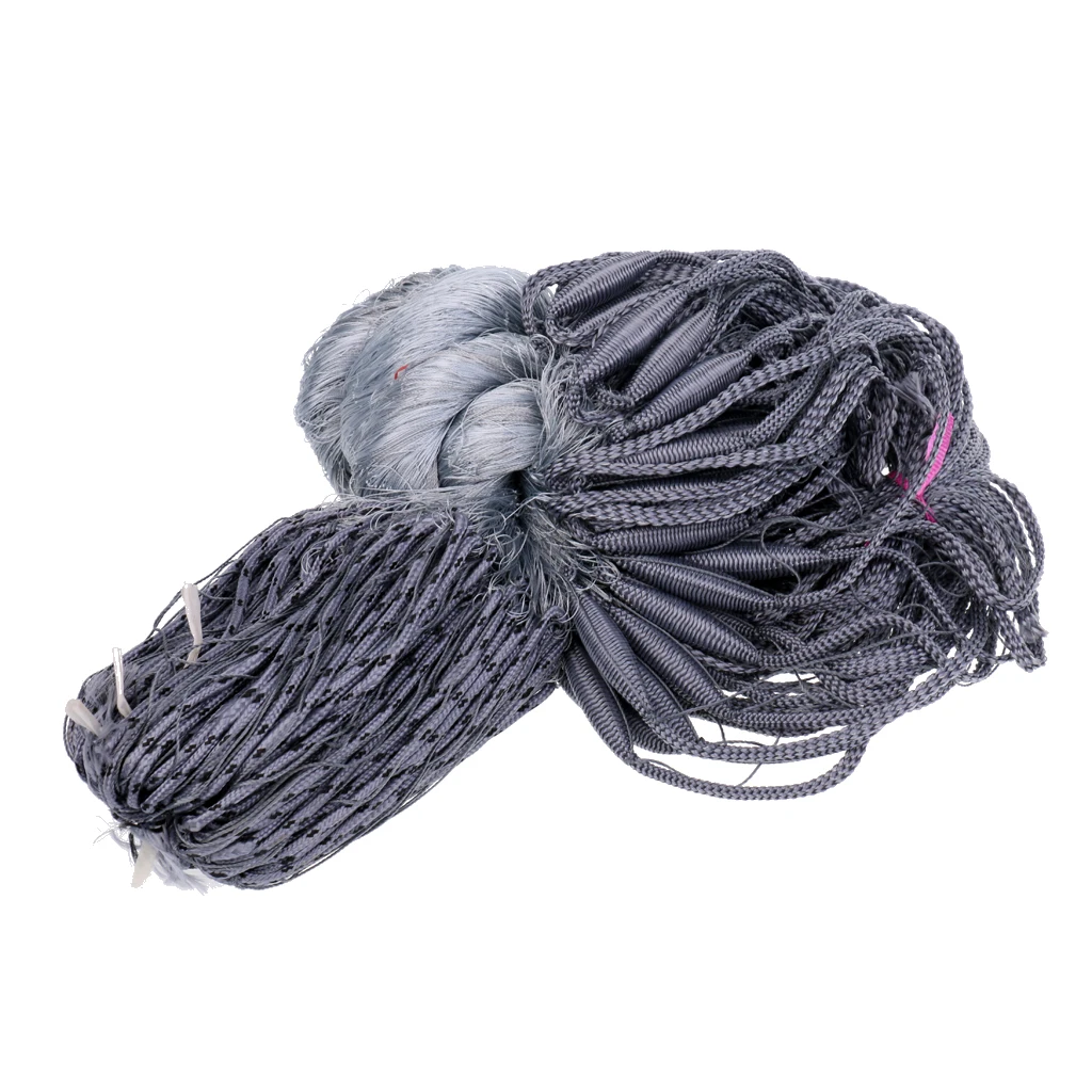 Fisherman 4x4 cm Mesh Hole Fishing Fish Gill Net Gillnet Baits Cast Trap Gray | Спорт и развлечения
