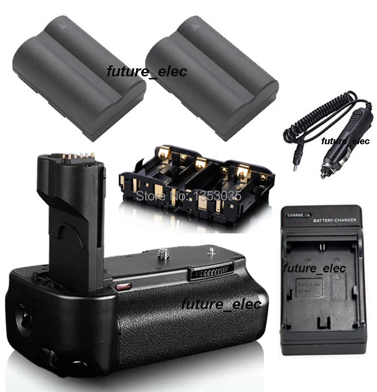 

Vertical Battery Hand Handle Grip Holder For Canon EOS 50D 40D 30D 20D SLR Camera as BG-E2N BGE2N+2x BP-511A BP-511+ Car Charger