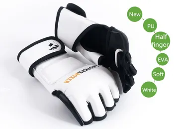 

2017 New MMA gloves half finger Muay thai grappling Sparring Boxing Glove Training kickboxing gloves TKD mix Martial arts gloves