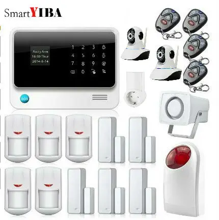 Hot Product  SmartYIBA WIFI GSM GPRS Alarm System APP Control Smart Power Socket Infared PIR Camera Security Ala