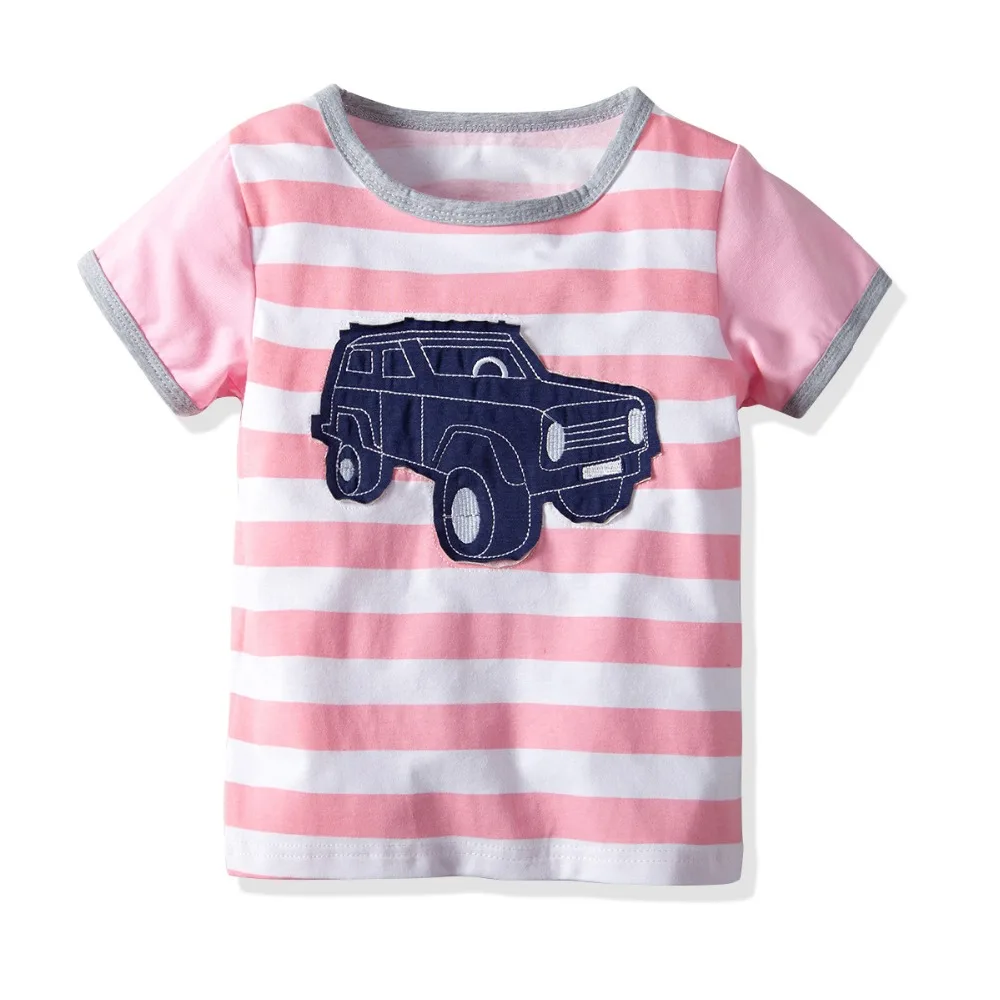 

Striped T-Shirt Casual Fashion Summer Toddler 2019 Baby Boys Cotton Style Short Sleeve O-Neck Print T-Shirts For 2-8 Year