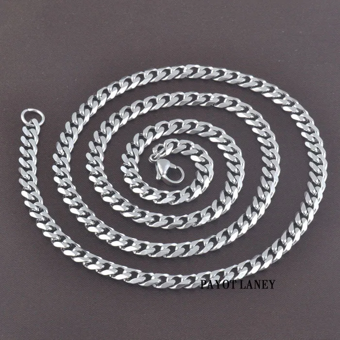 5mm stainless steel men necklace, statement swag punk link necklace
