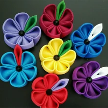 Изготовленные на заказ синие Ленточные брошки с цветами, сувенир для свадебной вечеринки, женские мужские Броши с отворотом DHL FedEx