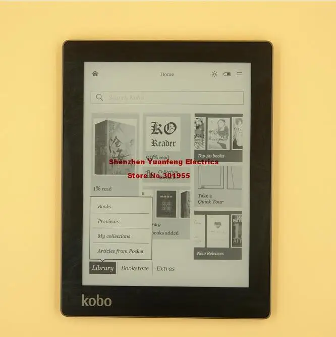 Электронная книга Kobo Aura ebook reader e-ink 6 дюймов разрешение 1024x758 N514 встроенный передний свет электронная книга ридер WiFi 4 Гб памяти