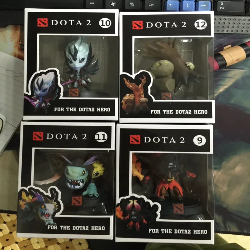 Бесплатная доставка 4 шт милый 3 &quotDOTA 2 Slardar Lucifer крошечный Silkwood в коробке 1st Ver. ПВХ