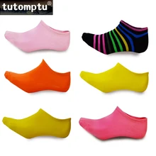 Tutuptu/10 пар хлопковых летних женских носков Дышащие носки-лодочки дамские носки для девочек Тапочки