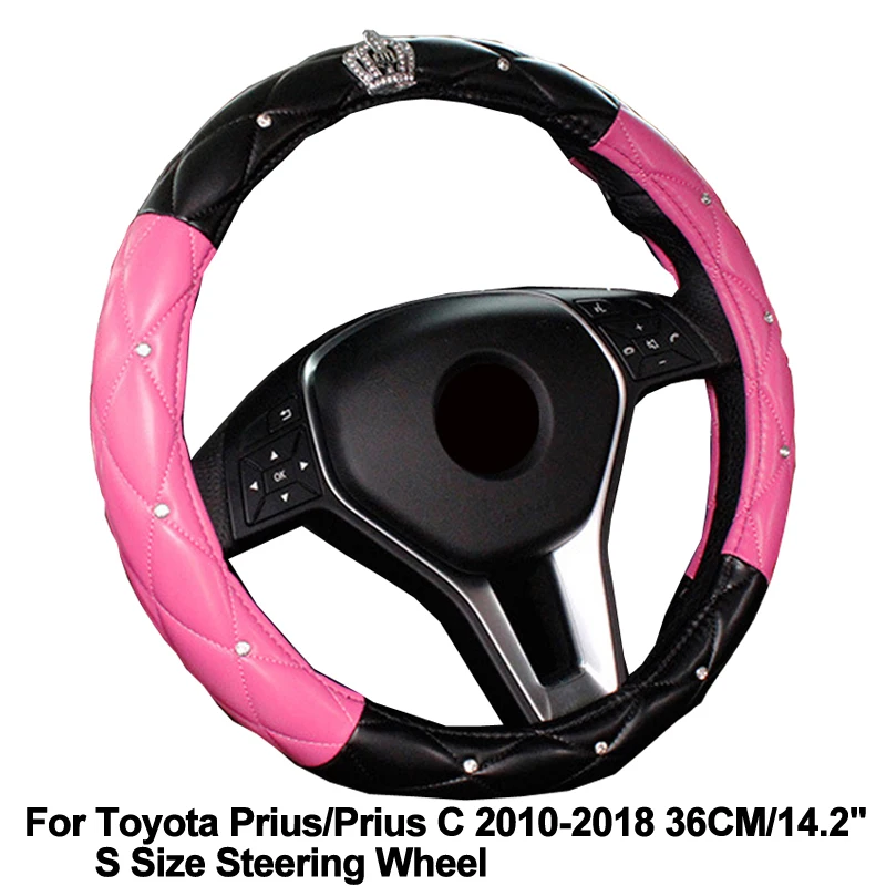 Huier Car Steering Wheel Cover For Toyota Prius / Prius C 20102018