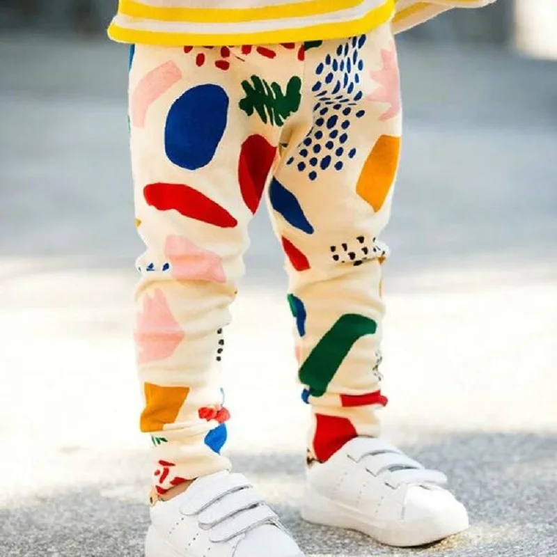 

Retail 2019 new children diapers spring boy pants colorful loose-fitting trousers baby girls leggings infantis BP132