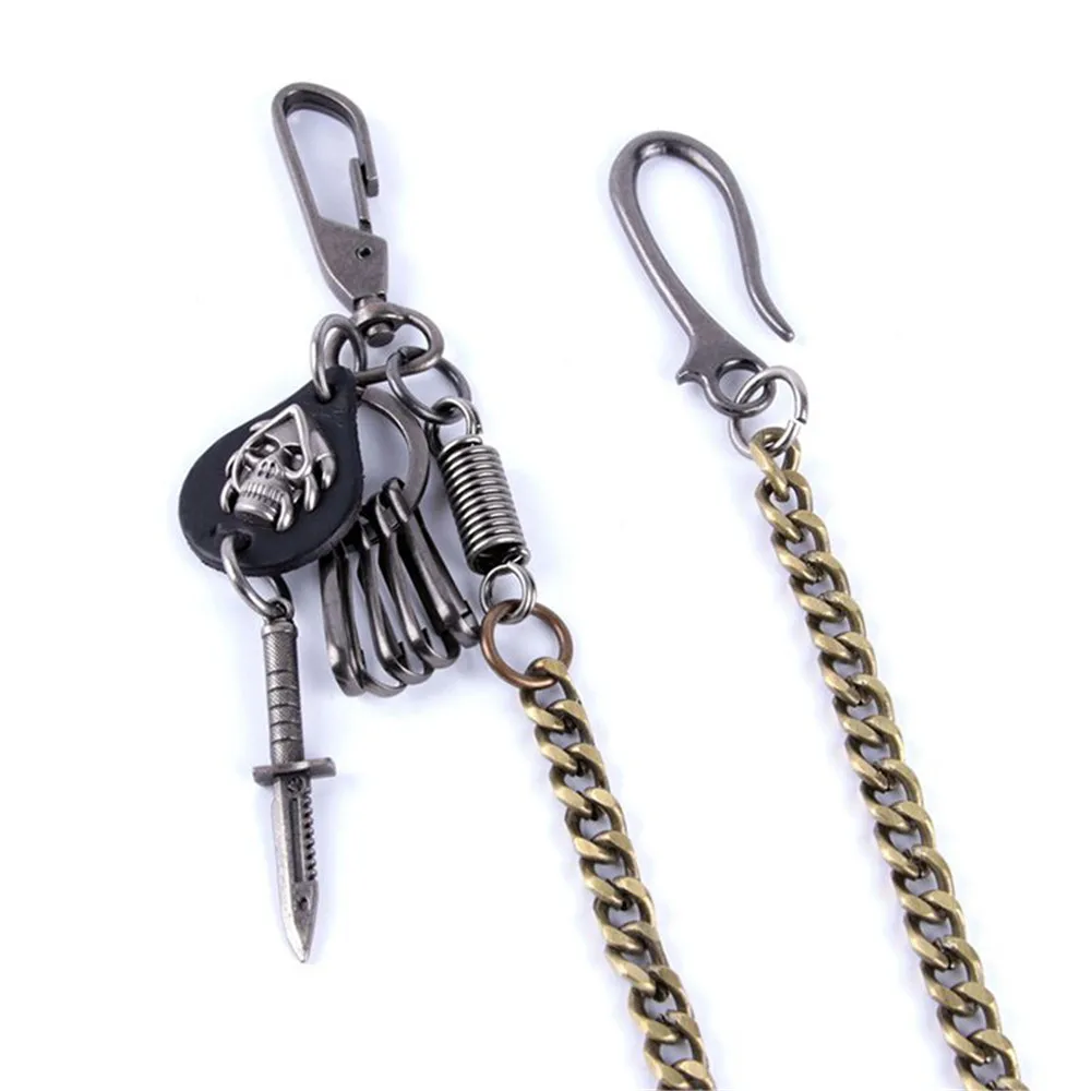 Biker Wallet Chains Death Dagger Charm Bicycle Belt Punk Stainless Steel Motorcyle HipHop Pant ...