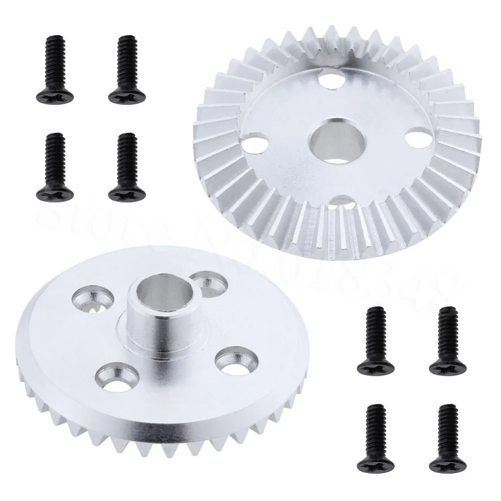 10pcs Metal Diff Gear 38T Drive Gears Alloy for WLtoys 1/18 RC Car A949 A959 A959 B A969 A969 B