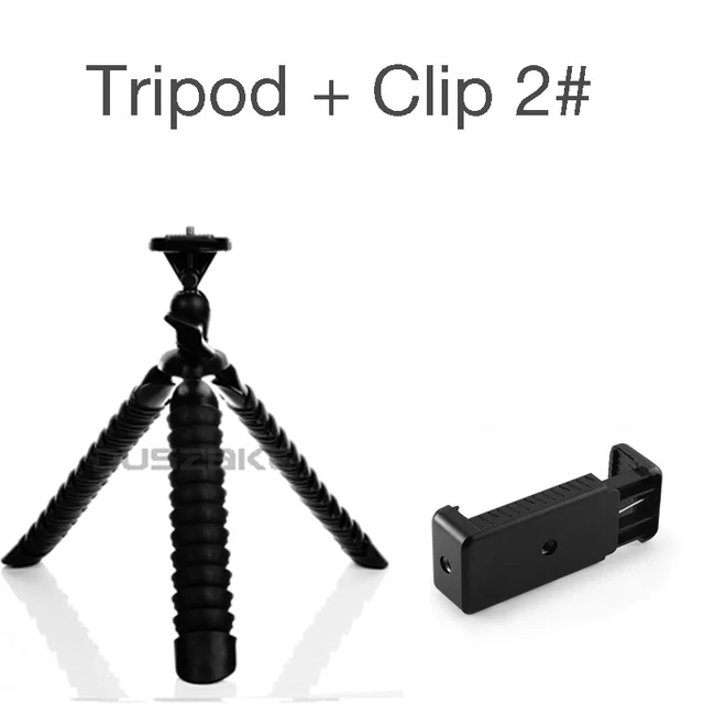 DUSZAKE CP1 мини штатив для телефона стенд Gorillapod смартфон Штатив для тренога для Iphone для телефона мини штатив для мобильного камеры - Цвет: Tripod with Clip