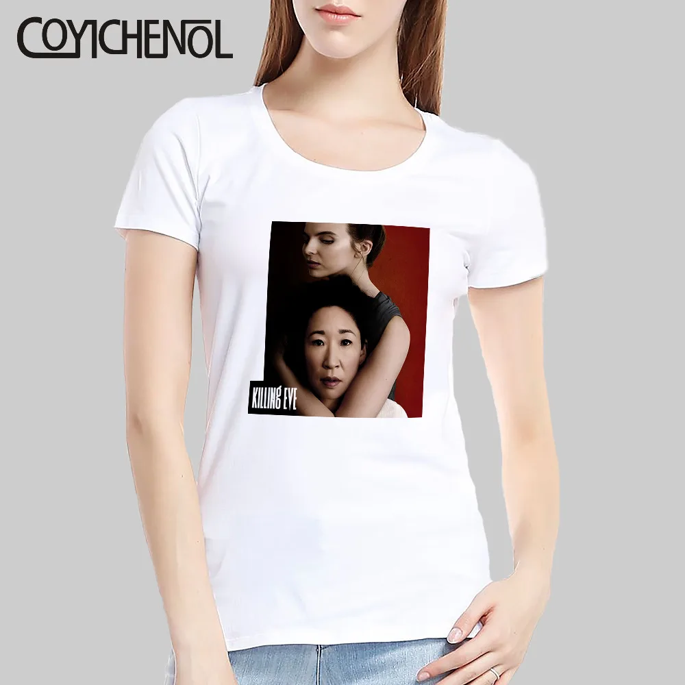 Killing eve customize tshirt women print solid color short sleeve top Modal summer tee regular cusual tshirt homme COYICHENOL Killing eve customize tshirt women print solid color short sleeve top Modal summer tee regular cusual tshirt homme COYICHENOL