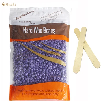 

New Best Hair Removal Lavender Scent No Strip Depilatory Hot Film Hard Wax Pellet Waxing Bikini Hair Removal Lavender Beans