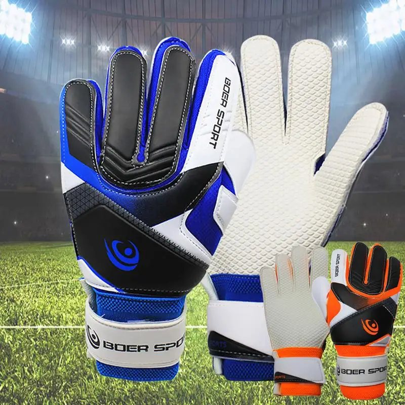 2018 New Sports Boys Kids Gloves For Children Gloves Team Game Protect Finger Goalie Gloves in 