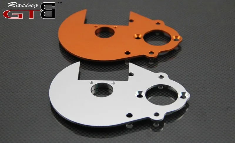 

GTBracing GEAR PLATE(Silver and orange) FOR hpi km rv baja 5b ss 5t 5sc GR059
