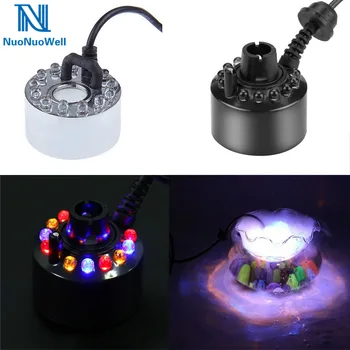 

NuoNuoWell 12-LED Colorful Light Ultrasonic Mist Maker Fogger for Indoor Desktop Fountain Aquarium Air Humidifier