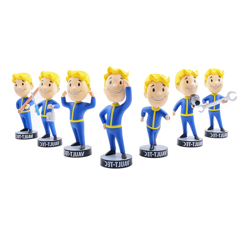 

Fallout 4 Vault Boy figures Gaming Heads Action Figures Model Toys With Retail Box 13cm brinqudoes birthday gift