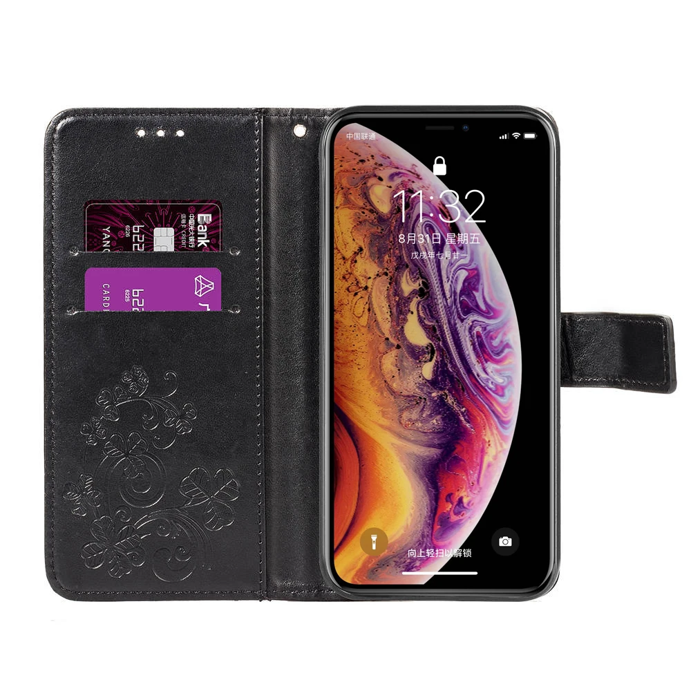 Чехол для телефона Apple Iphone 6 6s 7 8 Plus X XS XR Max откидная задняя крышка из искусственной