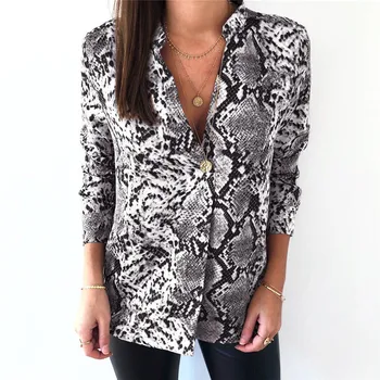 

Trendy Women clothes Long Sleeve Loose stand collar Polyester shirts Ladies Plain Casual Button Blouse one pieces