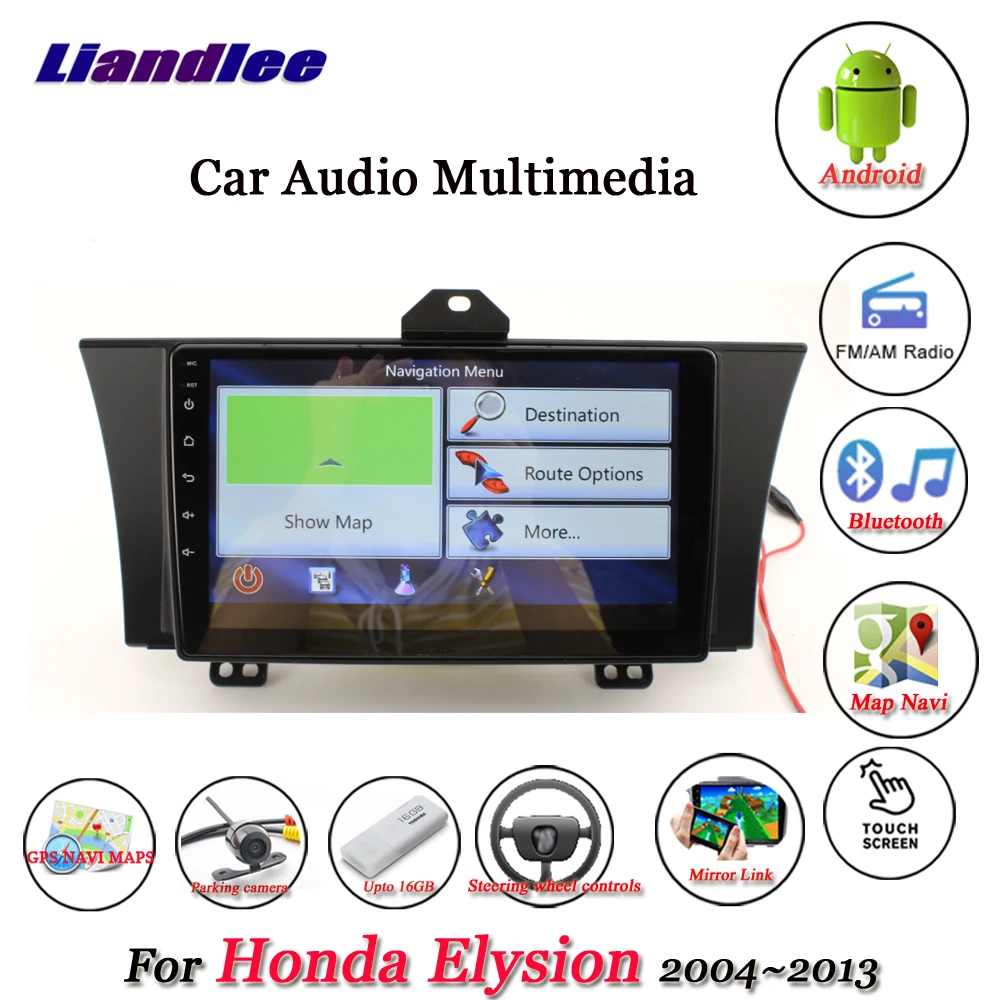 

Liandlee Car Android System For Honda Elysion 2004~2013 Radio GPS Navi MAP Navigation Wifi HD Screen Multimedia NO DVD Player