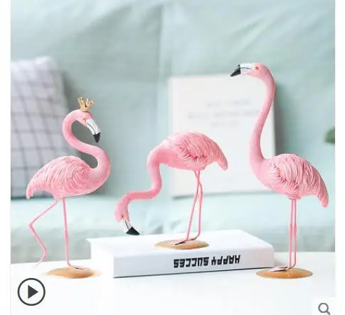  Bird gentleman modern contracted flamingo furnishes an ornament creative room girl bedroom knick-kn - 32974807666