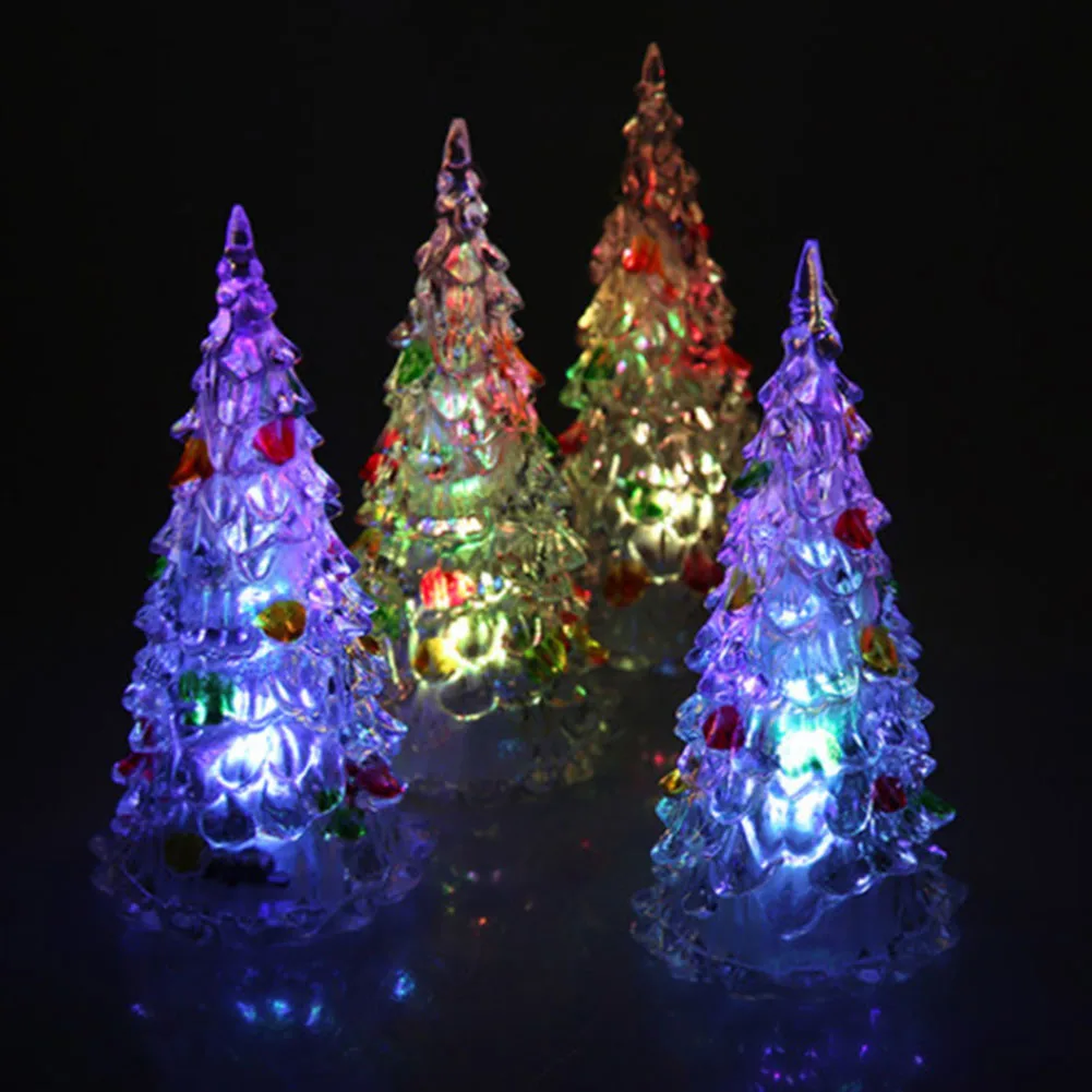 

Colorful Dream Crystal Tree Novelty Night Light Led Small Night Lamp Light 7 Colors Changing Acrylic Christmas Tree Light