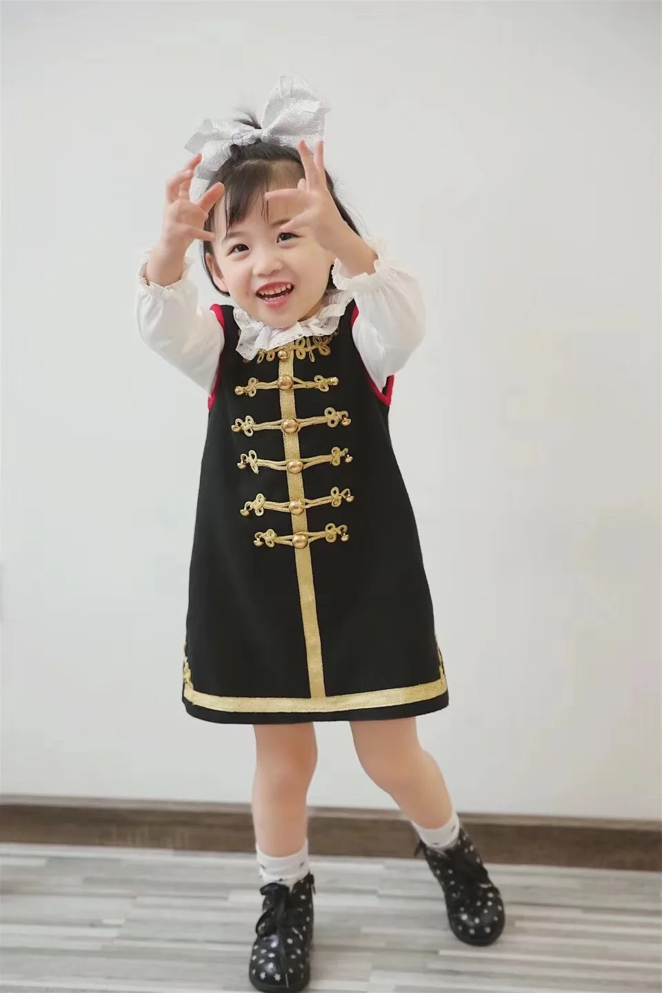 baby girl clothes kids dresses for girls princess dress Heavy handmade high quality sleeveless dress autumn winter clothes