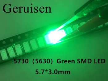 

4000PCS 5730/5630 SMD Green LED Light Emitting Diode SMD LED 5730 Green Surface Mount Led 520-575NM 2.0-3.6V Ultra Birght Led