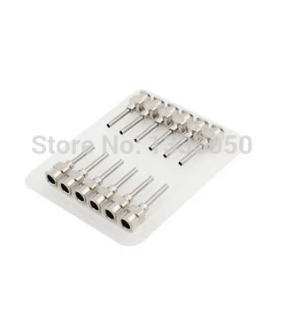 

12 Pcs Stainless Steel 1 45mm Inner Dia 14ga Dispenser Needles Tips