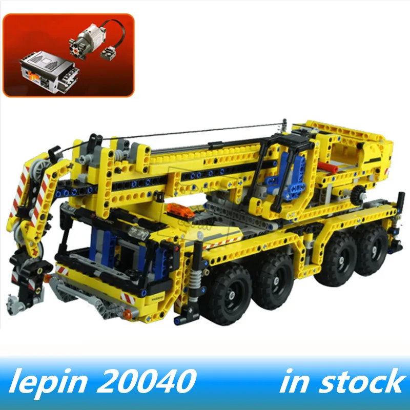 

Lepin 20040 lepin Technic Moving Crane Set Compatible legoing technic Crane Legoing 8053 Building Blocks Toys for child Model