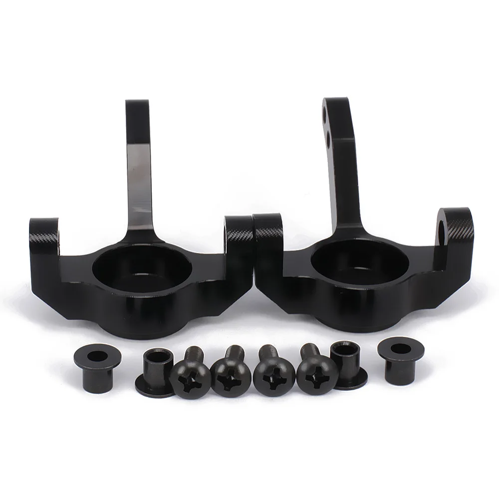 

2PCS Aluminum Steering knuckles hub carrier(l/r) for rc hobby model car axial scx10 2pcs scx0001blax30496bl upgraded parts