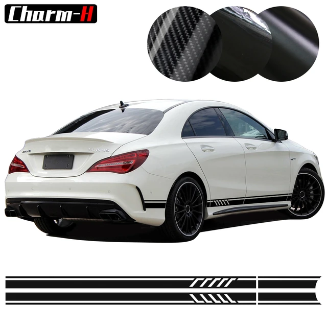 Edition 1 Style Side Stripe Decal Stickers For Mercedes Benz Cla 45 W117  C117 X117 Amg- 5d Carbon Fibre/black/white/silvergrey - Car Stickers -  AliExpress