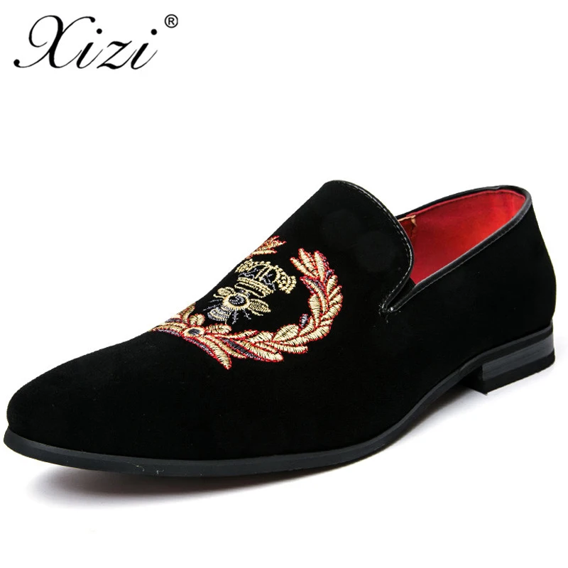 

XIZI 2018 men luxury formal Shoes Male Top and Back casual leather Shoes Fashion Men Velvet Loafers Shoes Casual mens dress shoe