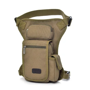 

Men Canvas Waist Drop Leg Bag Thigh Hip Belt Bum Fanny Pack Military Tactical Travel Riding Motorcycle Messenger Shoulder Bags