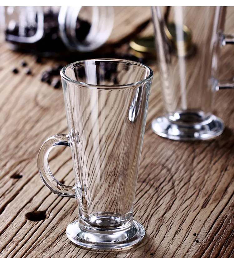 Lead free Glass Beer Cup Tempered Milk Cups Latte Coffee Cup Classic