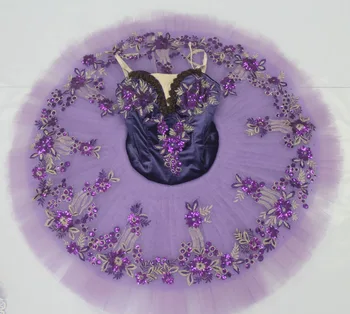 

Adult/Child Size Custom Made Professional Ballet Tutus Purple Color Tutu Skirt For Performance Theatrical Costumes AT1221A