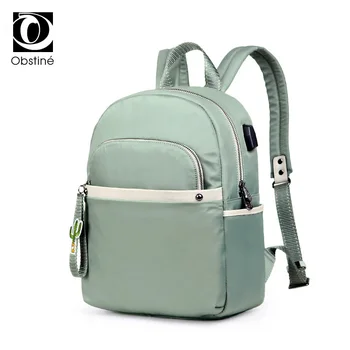 

Youth Backpacks for School Teenagers Girls Waterproof Oxford Backpack for Women USB Charger Schoolbag Woman Solid Design Bagpack