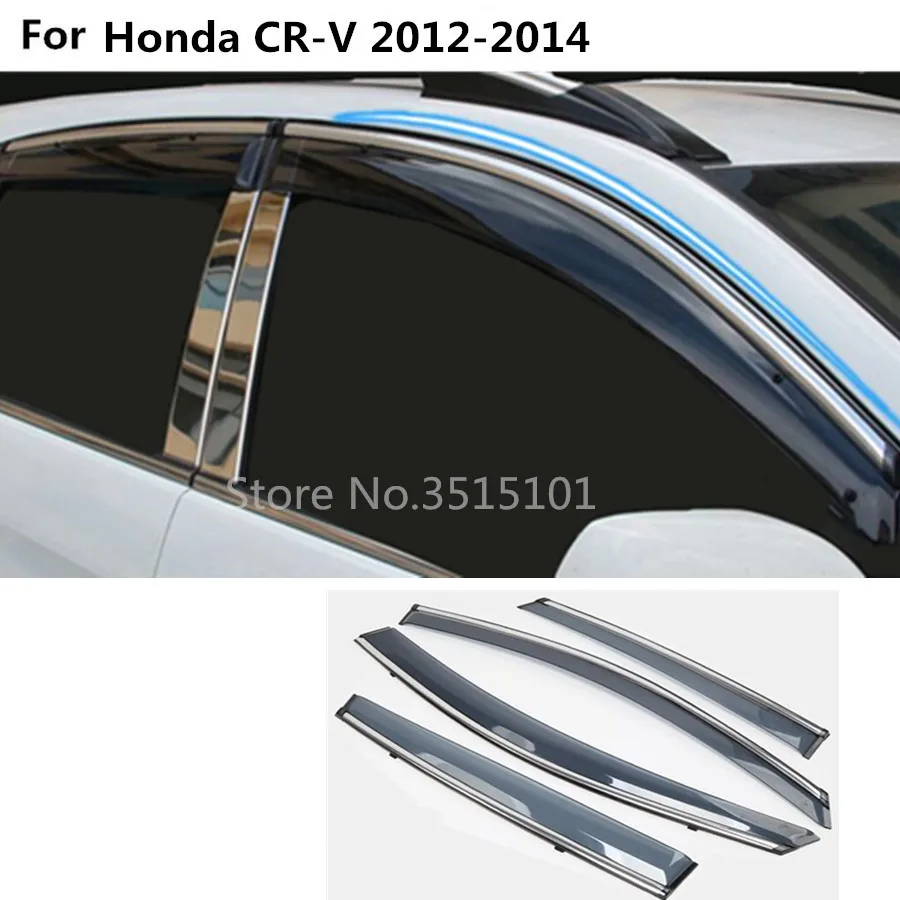 4 шт. автомобильные пластиковые ветрозащитные стекла для Honda CRV CR V 2012 2013 2014|wind