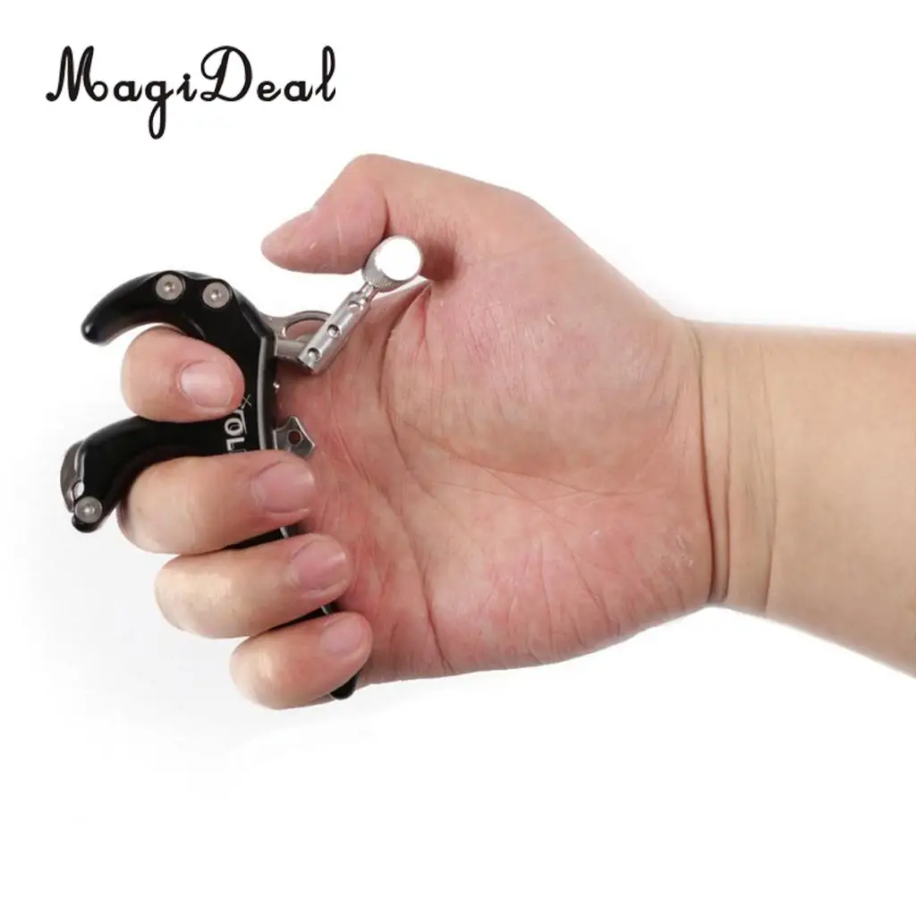 Outdoor 4 Finger Grip Archery Bow Release Aid Trigger for Compound Bow for Hunting Shooting