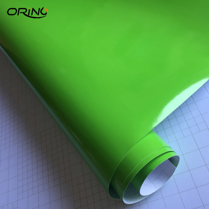 Apple Green Glossy Vinyl Wrap Sticker-1