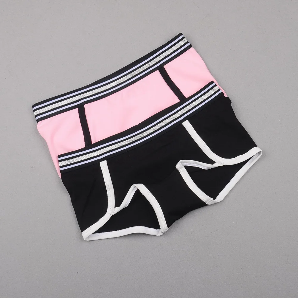 Women Pure Cotton Safety Underwear Stripes Bikini Pants Plus Size Boy Shorts Boxer Femme Briefs Panties Tanga Bragas Knickers XXL (8)