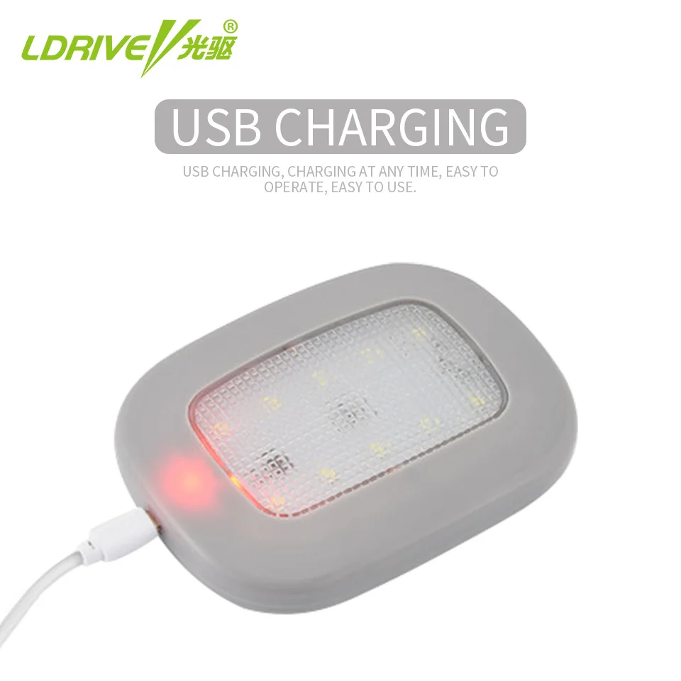 LDRIVE автомобильный светильник для чтения Многофункциональный светодиодный