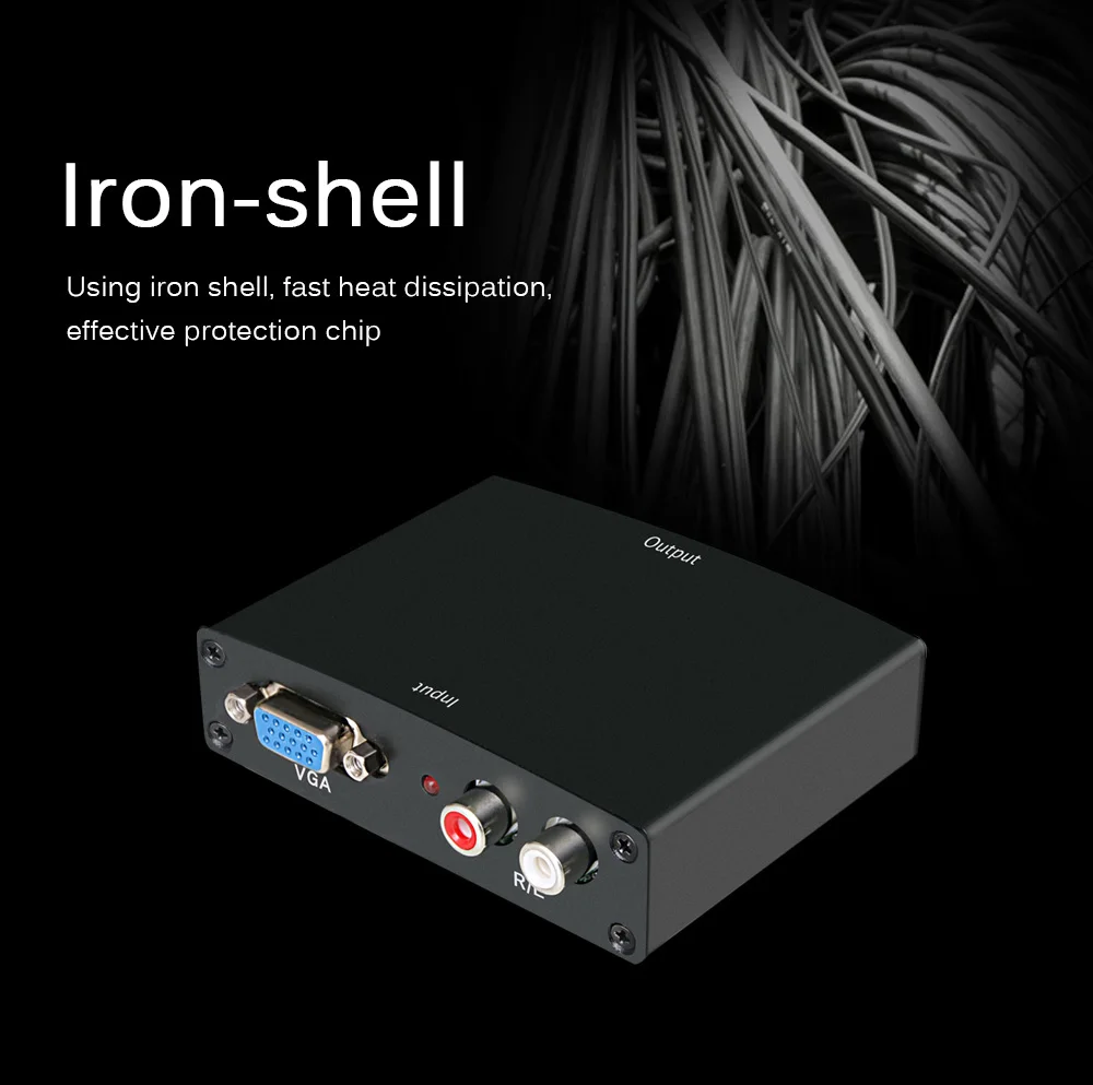 Переходник VGA на HDMI для проектора HD tv монитор компьютера с высоким разрешением