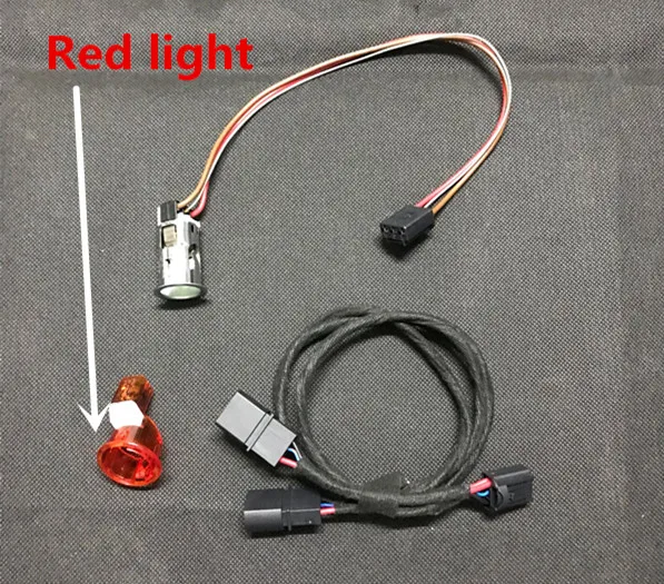 Для Audi A3 8V установлен задний кондиционер розетка посылка - Название цвета: Power Red Light